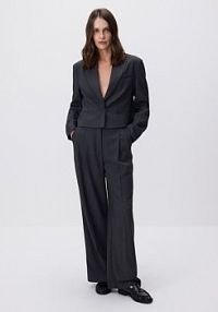 Spodnie z kantem Reserved szare damskie 319FT-85M