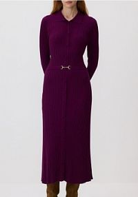 Sukienka z paskiem Reserved fioletowa 355HL-49X