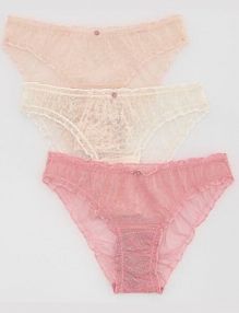 Majtki typu figi 3 pack Reserved różowe 381EZ-30X