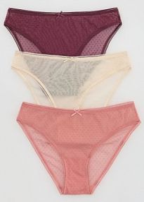 Siateczkowe majtki figi 3 pack Reserved fioletowe 408EZ-49X