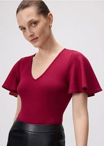 Body z dodatkiem modalu Reserved czerwone 418GA-83X