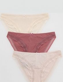 Majtki figi 3 pack Reserved różowe 423EZ-03X