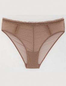 Siateczkowe majtki typu hipster Reserved brązowe damskie 435EZ-82X