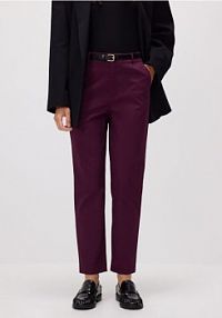 Spodnie cygaretki z paskiem Reserved czerwone 496GG-53X