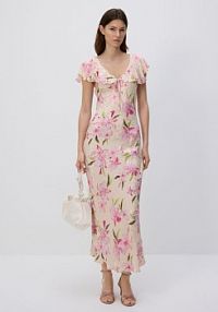 Sukienka maxi w kwiatowy wzór Reserved 508GE-MLC