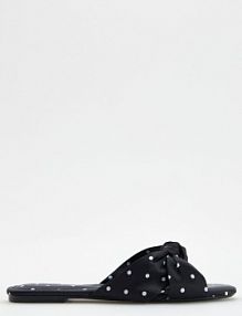 Klapki z ozdobnymi wiązaniami Reserved damskie 509CP-MLC