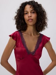 Sukienka z wiskozy Reserved fioletowa 530FB-49X