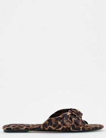 Klapki z ozdobnymi wiązaniami Reserved damskie 545CP-MLC