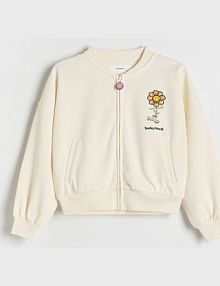 Bluza bomberka SmileyWorld® Reserved beżowa damska 559DB-02X