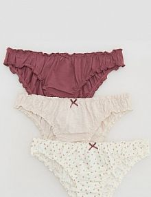 Bawełniane majtki figi 3 pack Reserved 561EZ-MLC