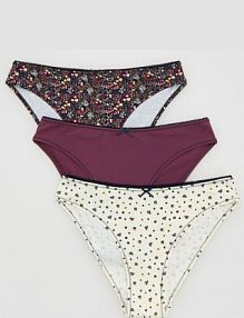 Majtki typu figi 3 pack Reserved granatowe 572EZ-59X