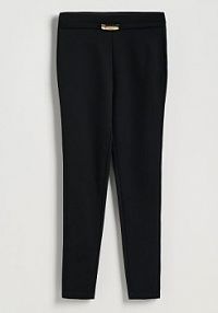 Legginsy z paskiem Reserved czarne damskie 604GA-99X
