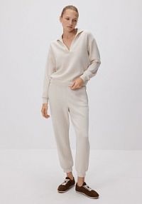 Joggery z modalem Reserved beżowe damskie 611GA-08X