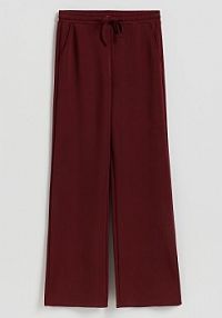 Spodnie long leg Reserved czerwone damskie 621GA-83X