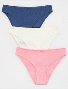 Bawełniane majtki figi 3 pack Reserved różowe 627CR-30X