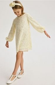 Baleriny z imitacji skóry Reserved białe 627DL-00X