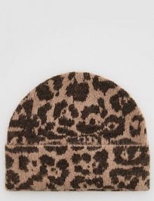 Czapka beanie w panterkę Reserved damska 638FE-MLC