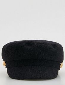 Kaszkiet z wełną Reserved czarny 644FE-99X