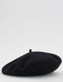 Wełniany beret Reserved czarny 645FE-99X