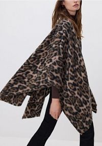Ponczo w panterkę Reserved 661FE-MLC
