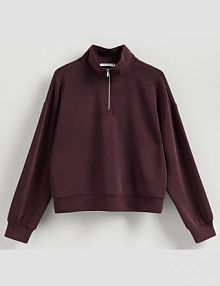 Bluza z zamkiem Reserved fioletowa damska 699GA-49X