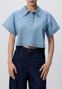 Jeansowa koszula Reserved niebieska 730FZ-05J