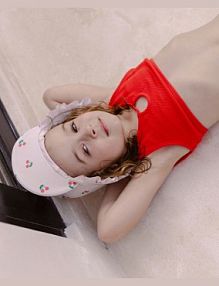 Dwuczęściowy strój kąpielowy Reserved czerwony 735EB-33X