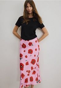 Spódnica z wiskozy Reserved różowa 739II-30X