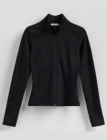 Sportowa bluza z suwakiem Reserved czarna damska 740GA-99X