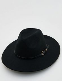 Wełniany kapelusz Reserved czarny damski 743FF-99X