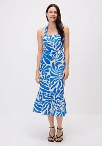 Sukienka z prostym dekoltem Reserved niebieska 744II-55X
