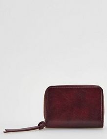 Mały portfel z brelokiem Reserved brązowy damski 782FD-88X