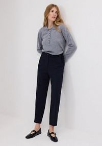 Spodnie cygaretki z kantem Reserved granatowe 8414B-59X