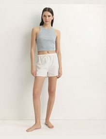 Krótki top 2 pack Reserved szary damski 862CR-09X