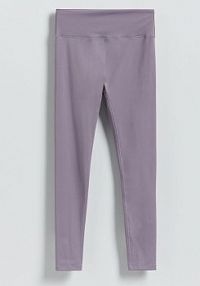 Legginsy z szerokim pasem Reserved fioletowe damskie 876IE-49X