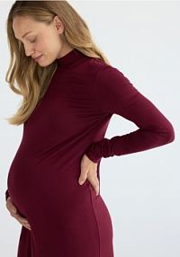 Sukienka z modalu Reserved czerwona 896HD-83X