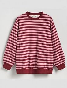 Bawełniana bluza w paski Reserved damska 898BZ-MLC