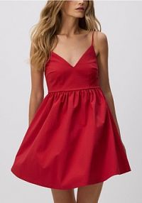 Rozkloszowana sukienka Reserved czerwona 914GA-33X