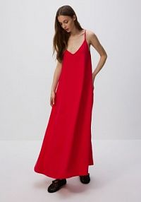 Jeansowa sukienka maxi Reserved czerwona 9280H-33J