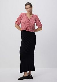 Spódnica maxi z modalu Reserved czarna 989GA-99X