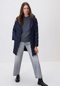 Pikowana kurtka Reserved granatowa damska TS856-59X