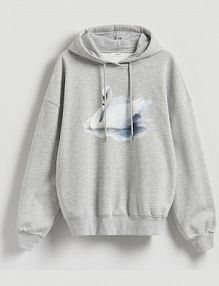 Bluza z kapturem Reserved szara damska VP683-09M