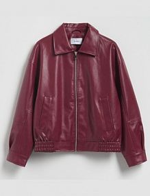 Kurtka bomberka z kołnierzykiem Reserved czerwona VZ751-53X