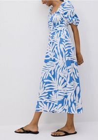 Sukienka maxi Reserved niebieska WW250-55X
