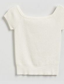 Dzianinowa bluzka Reserved beżowa damska YR626-02X