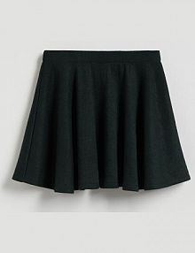 Spódnica mini z falbanką Reserved turkusowa YT113-67X