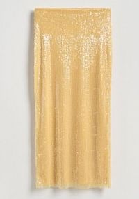 Cekinowa spódnica midi Reserved żółta YT121-10X