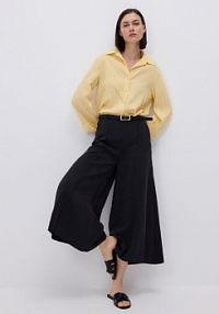 Spodnie culotte z modalu Reserved czarne damskie YT331-99X