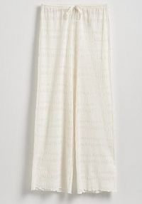 Strukturalne spodnie Reserved beżowe damskie ZQ703-02X