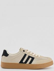 Sneakersy w stylu retro z imitacji zamszu House beżowe damskie 345HB-08X